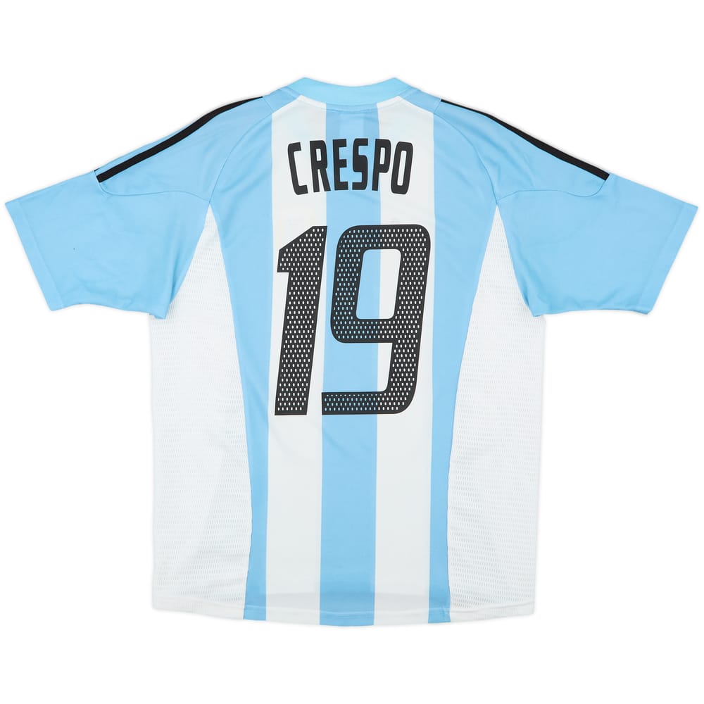2002-04 Argentina Home Shirt Crespo #19 - 7/10 - (L)