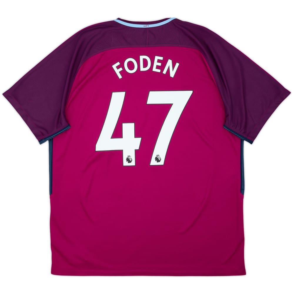 2017-18 Manchester City Away Shirt Foden #47 - 8/10 - (XXL)
