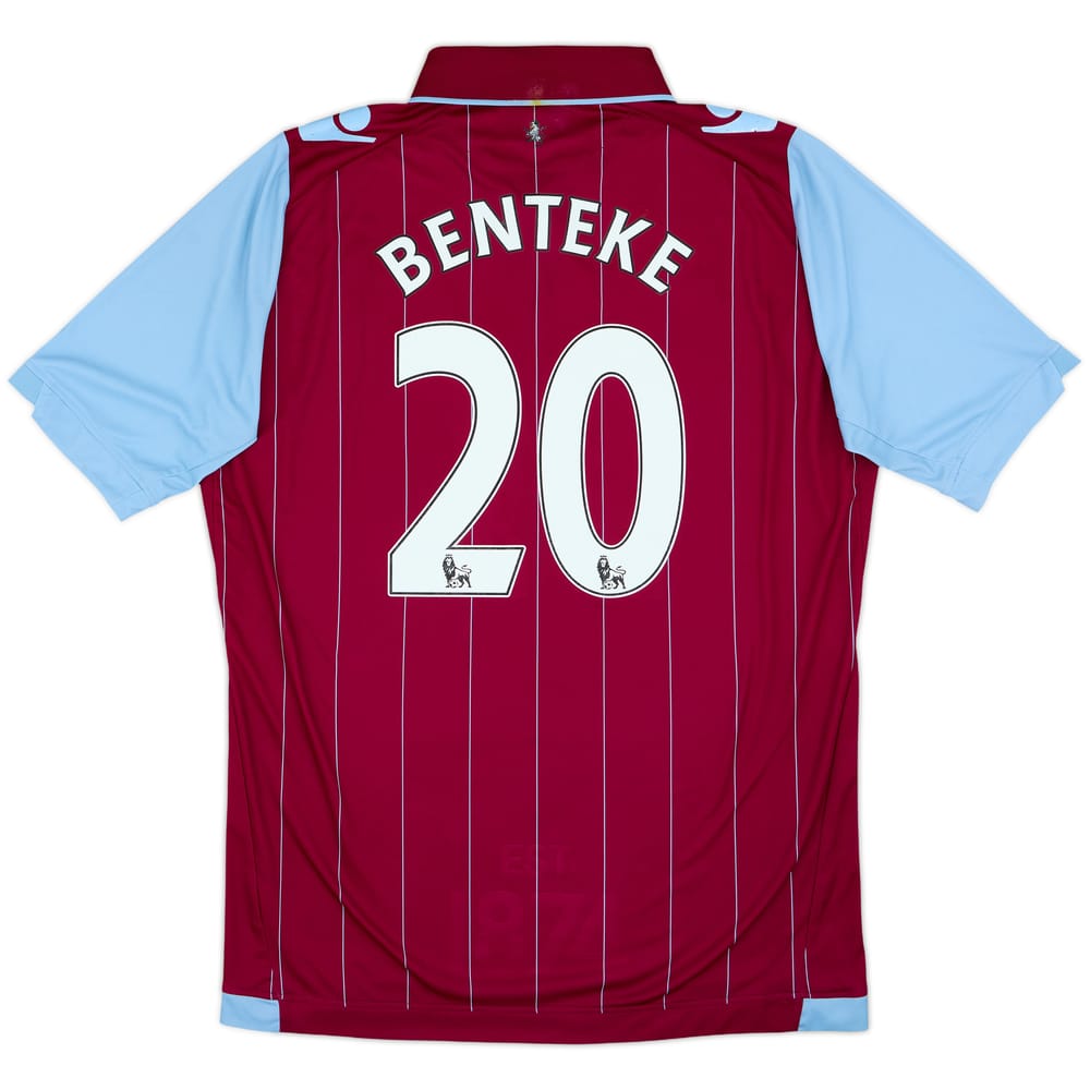 2014-15 Aston Villa Home Shirt Benteke #20 - 6/10 - (XL)
