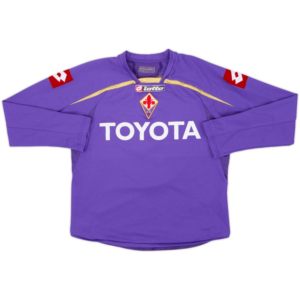 2007-08 Fiorentina Home L/S Shirt #8 - 6/10 - (Women's S)