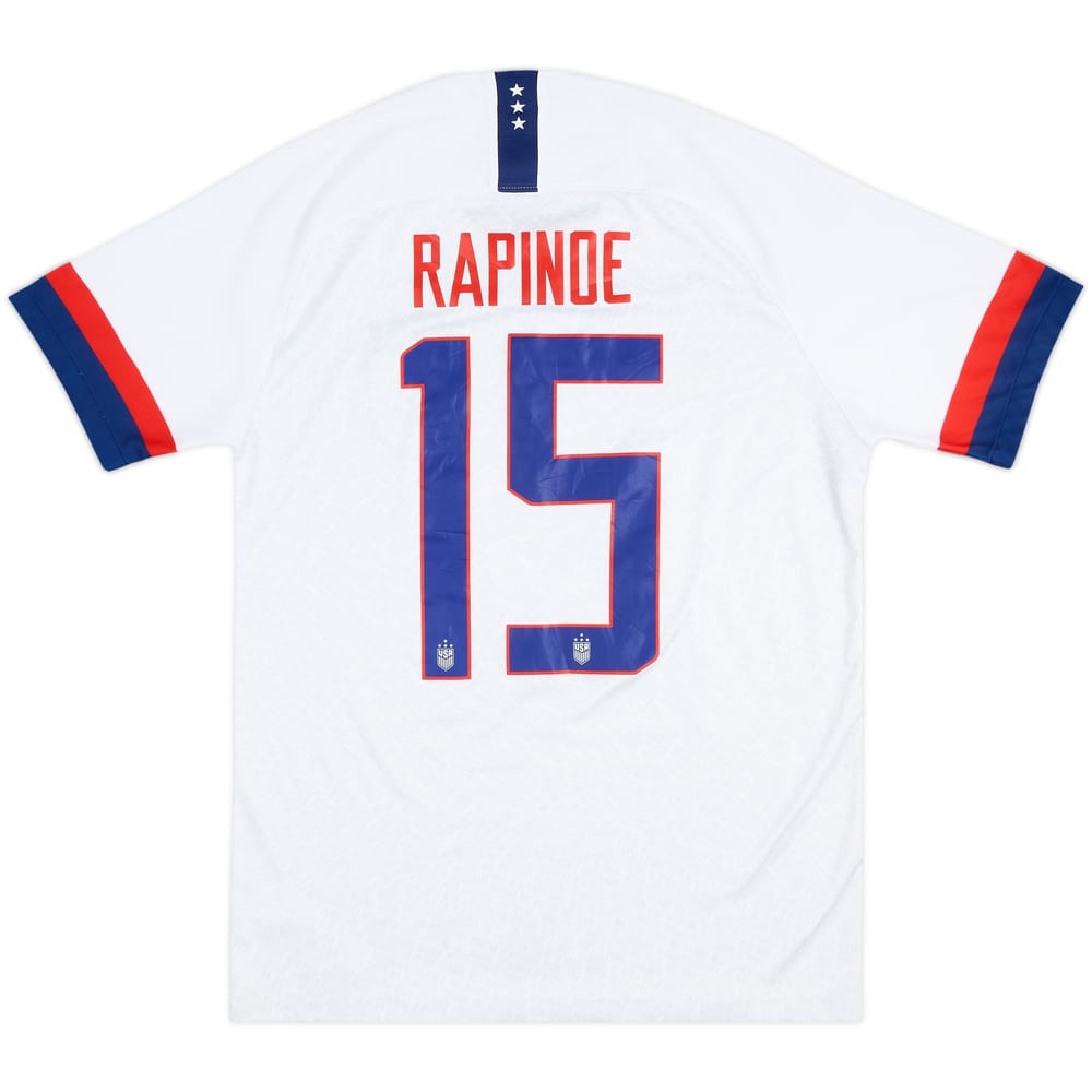 2019-20 USA Women's Home Shirt Rapinoe #15 - 8/10 - (Men's S)