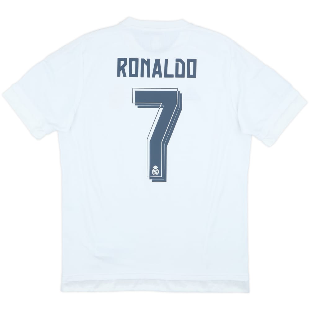 2015-16 Real Madrid Home Shirt Ronaldo #7 - 6/10 - (L)