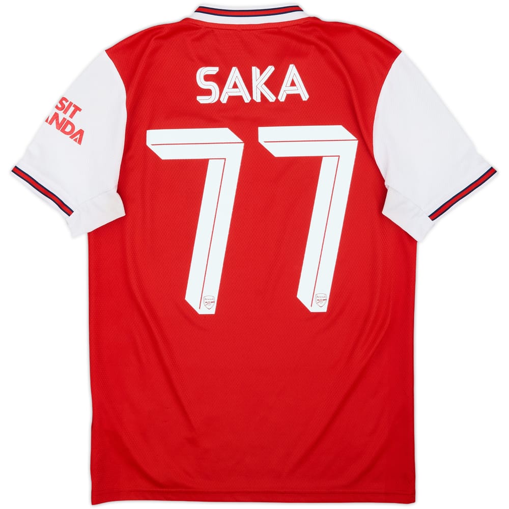 2019-20 Arsenal Home Shirt Saka #77 - 5/10 - (S)