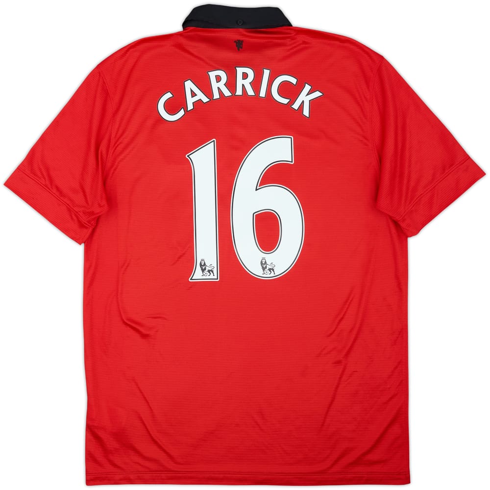 2013-14 Manchester United Home Shirt Carrick #16 - 5/10 - (L)