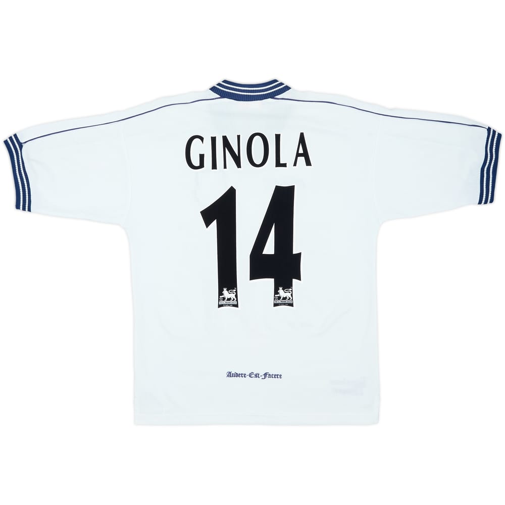 1997-99 Tottenham Home Shirt Ginola #14 - 6/10 - (S)