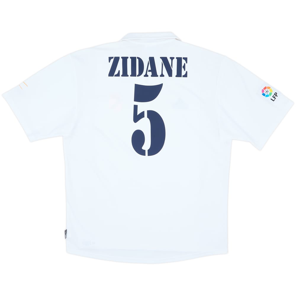 2001 Real Madrid Home Shirt Zidane #5 - 7/10 - (L)