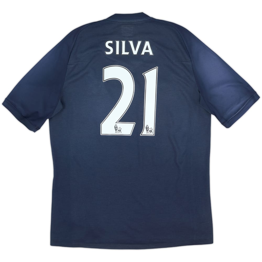 2010-12 Manchester City Away Shirt Silva #21 - 5/10 - (L)