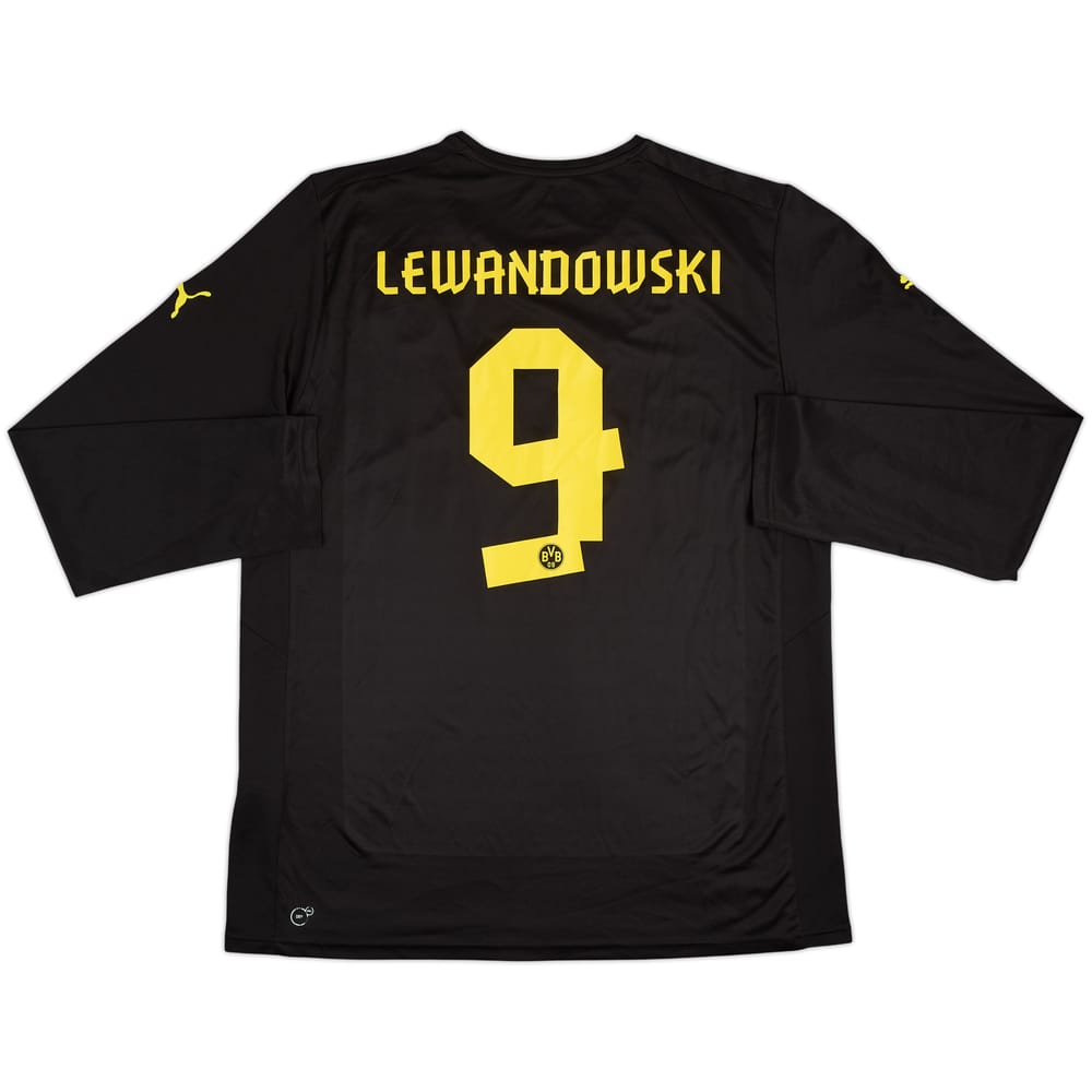2012-13 Borussia Dortmund Away L/S Shirt Lewandowski #9 - 6/10 - (XXL)