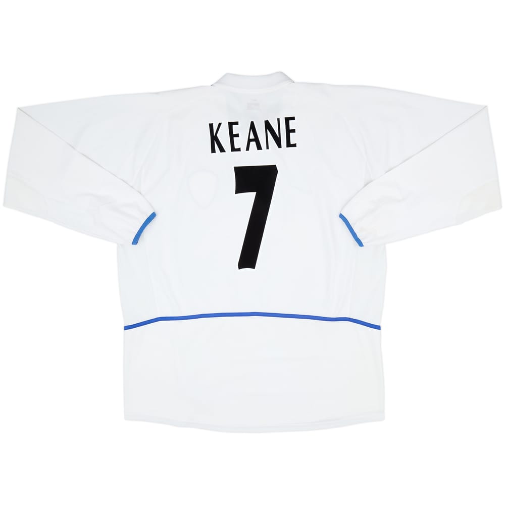 Camiseta de local de manga larga del Leeds United 2002-03 Keane #7 - 6/10 - (XL)