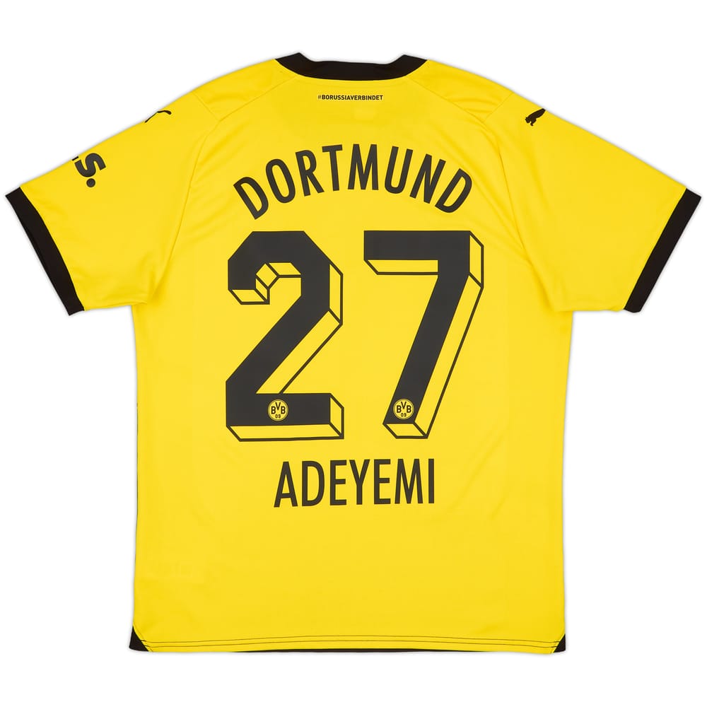 2023-24 Borussia Dortmund Home Shirt Adeyemi #27 - 9/10 - (L)