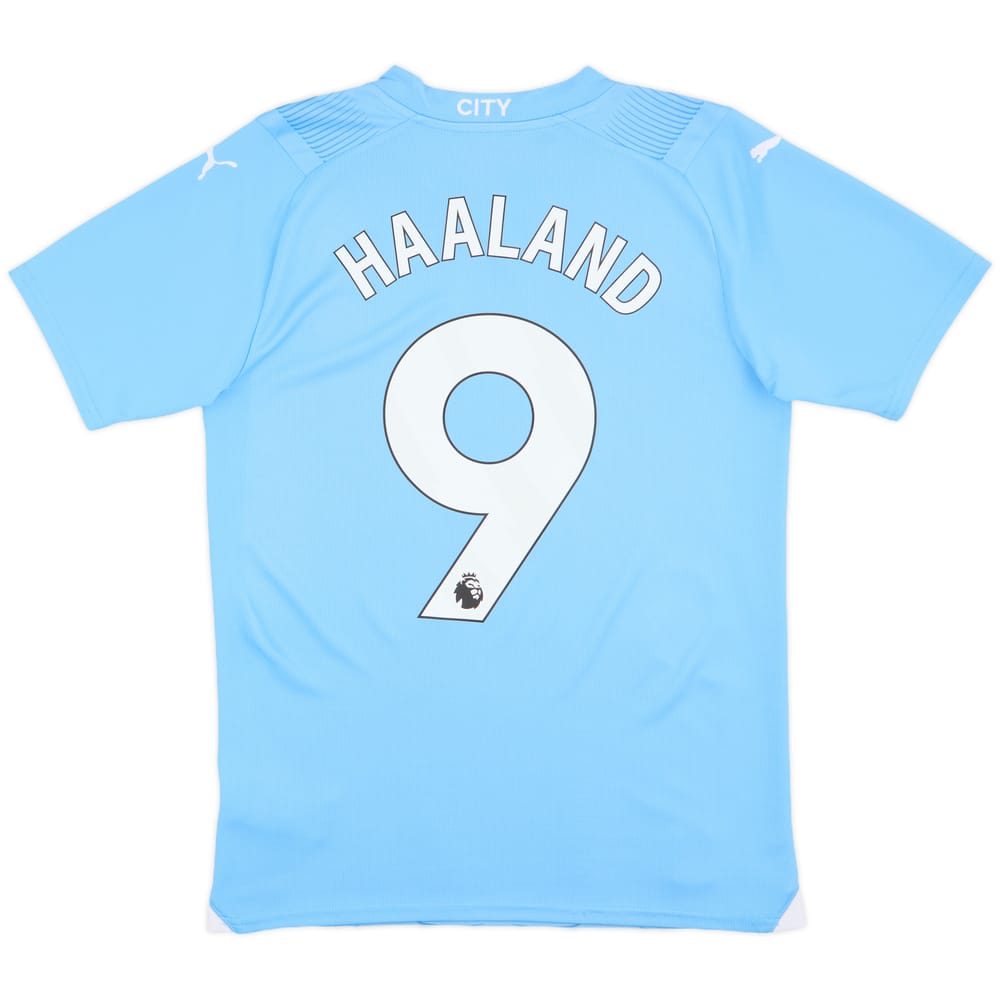 2023-24 Manchester City Home Shirt Haaland #9 - 8/10 - (S)