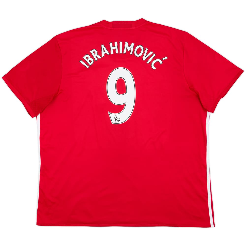 2016-17 Manchester United Home Shirt Ibrahimovic #9 - 7/10 - (3XL)
