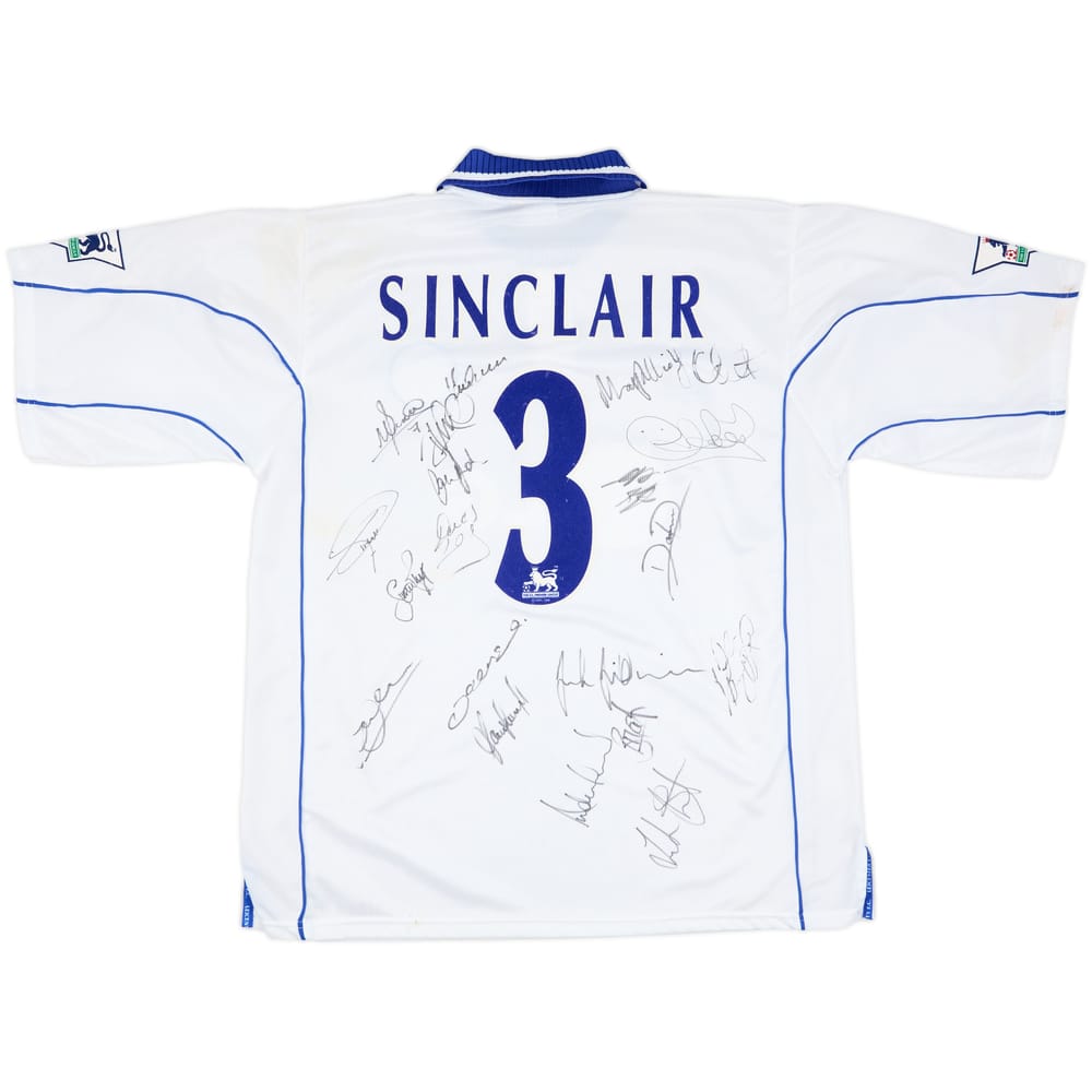 2001-02 Leicester Match Issue Away Shirt Sinclair #3