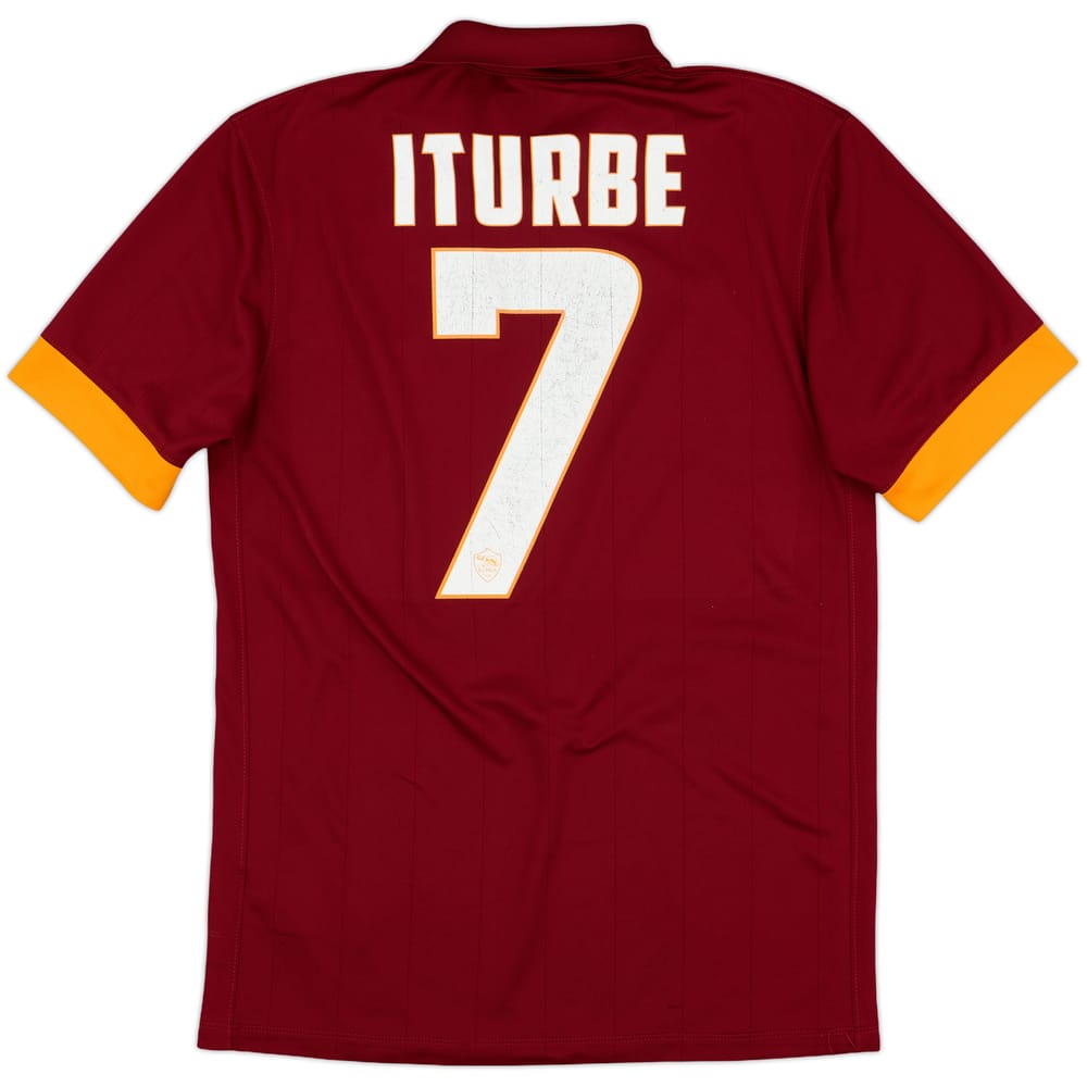 2014-15 Roma Home Shirt Iturbe #7 - 6/10 - (S)