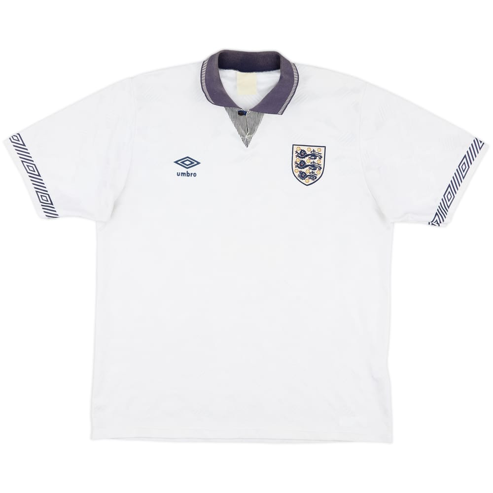 1990-92 England Home Shirt - 5/10 - (L)