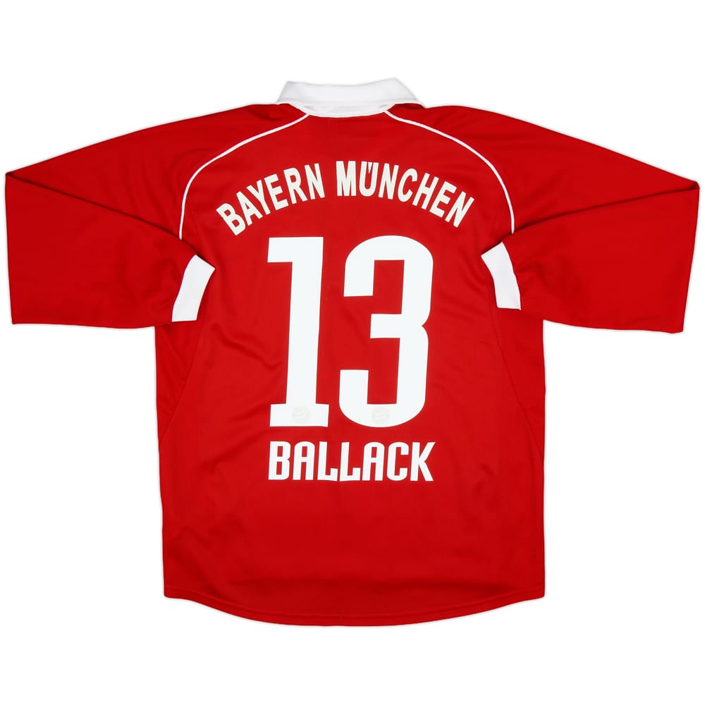2005-06 Bayern Munich Home L/S Shirt Ballack #13 - 5/10 - (XL.Boys)