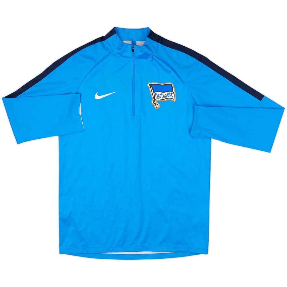 2017-18 Hertha Berlin Nike 1/4 Zip Training Top - 8/10 - (M)