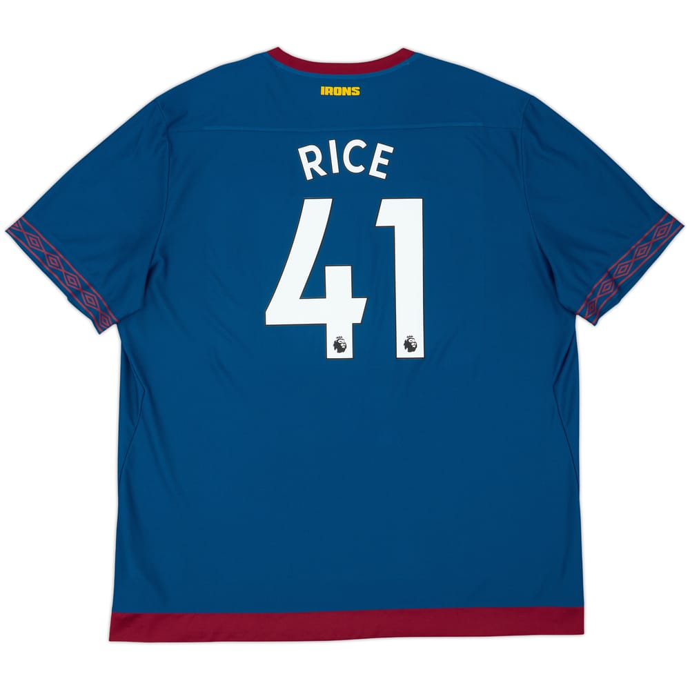 2018-19 West Ham Away Shirt Rice #41 - 10/10 - (4XL)