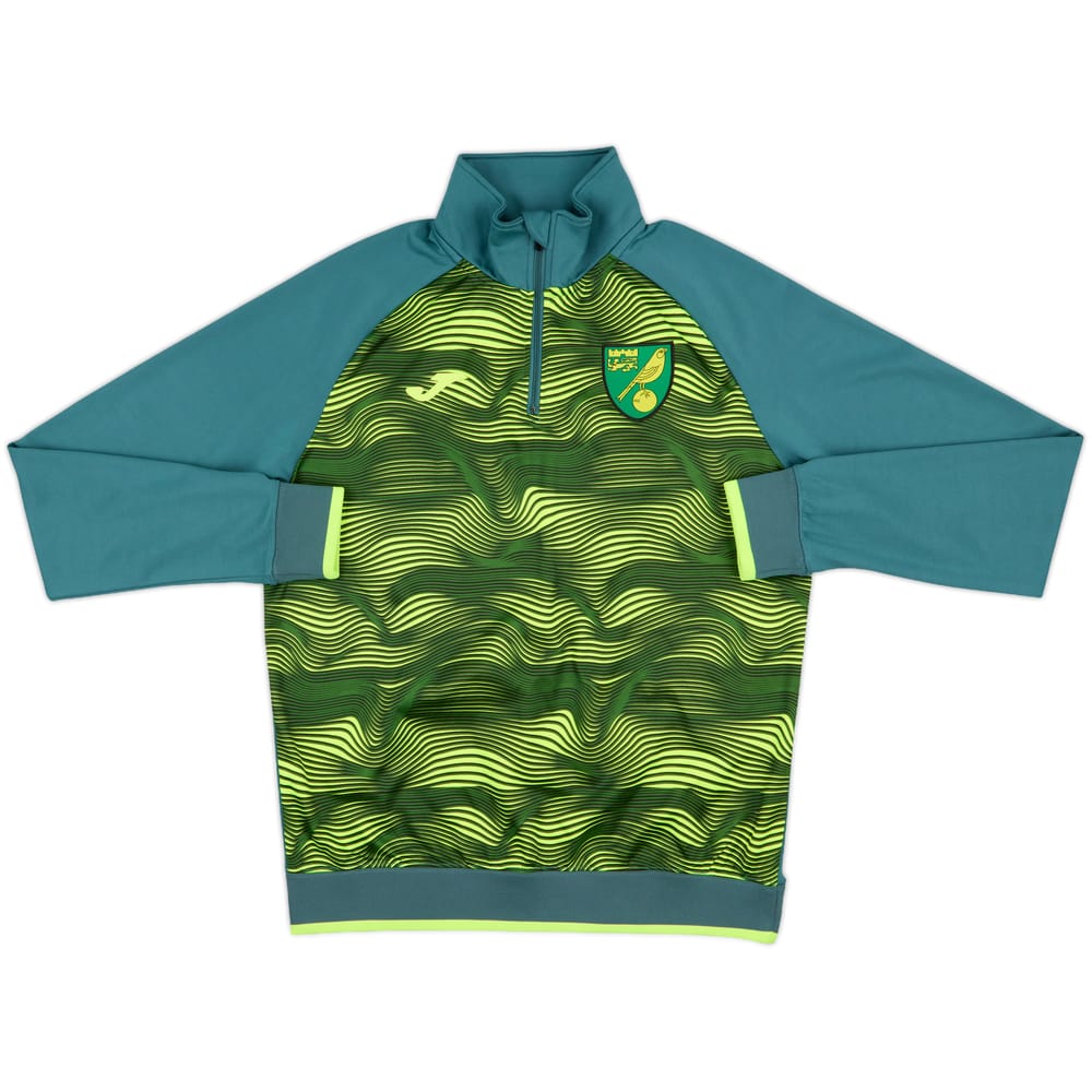 2020-21 Norwich City Joma 1/4 Zip Training Top - 8/10 - (S)