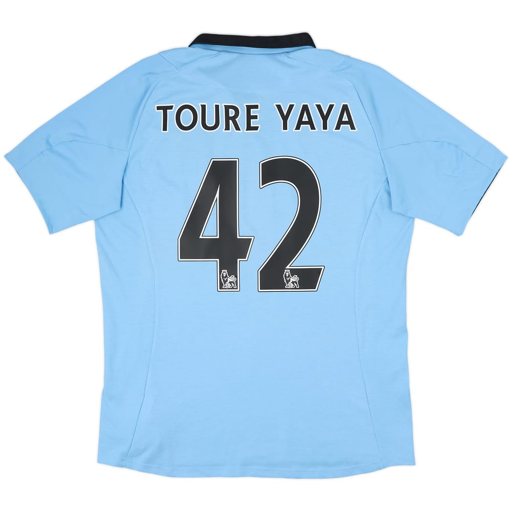 2012-13 Manchester City Home Shirt Toure Yaya #42 - 9/10 - (L)