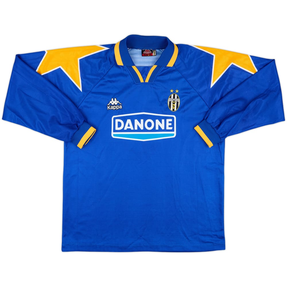 1995-96 Juventus Away L/S Shirt #6 - 8/10 - (XL)