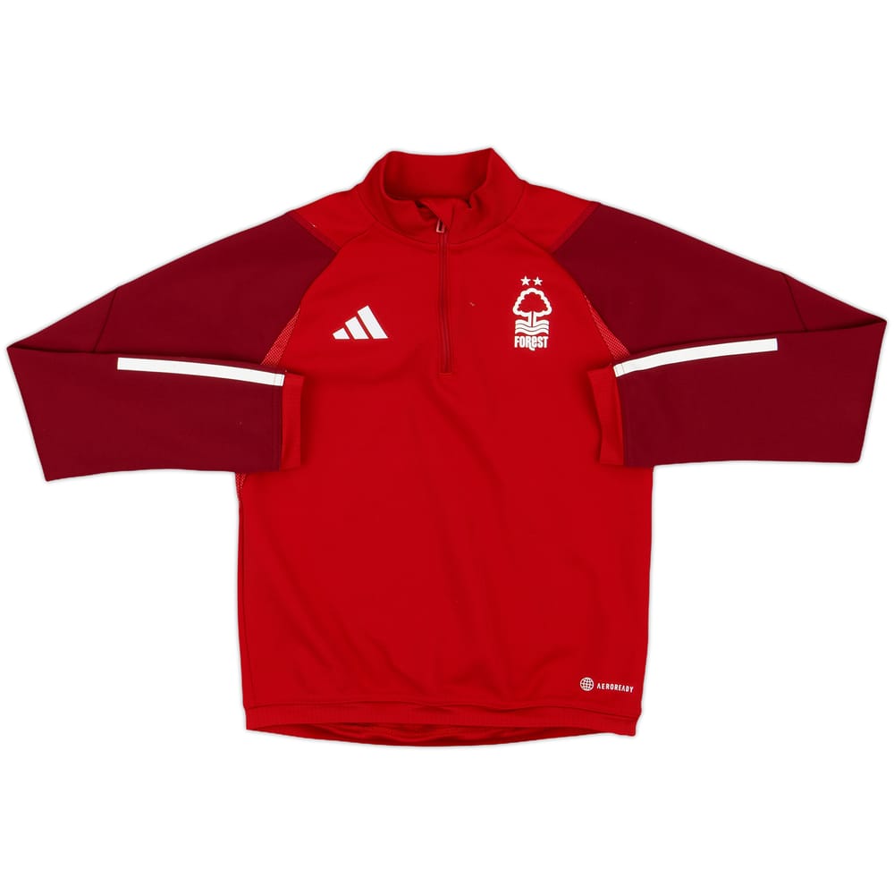 2022-23 Nottingham Forest adidas 1/4 Zip Drill Top - 8/10 - (S.Boys)