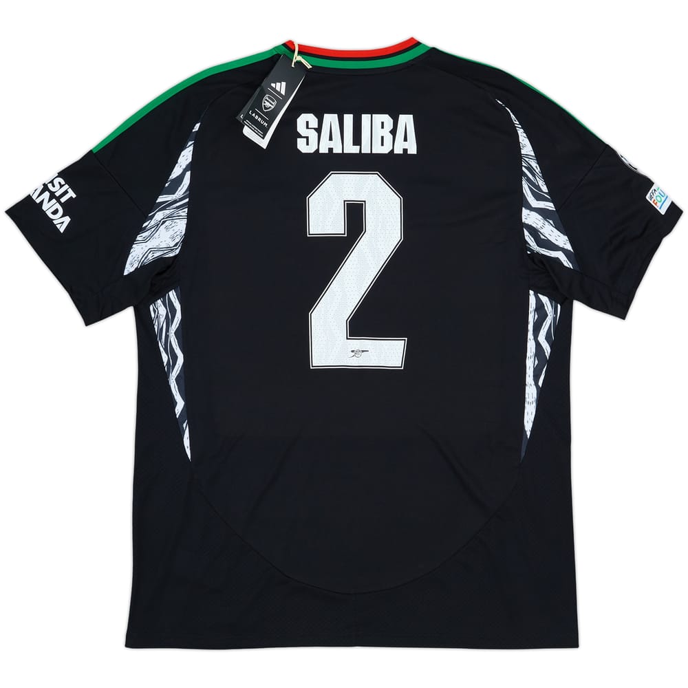 2024-25 Arsenal Away Shirt Saliba #2 (XL)