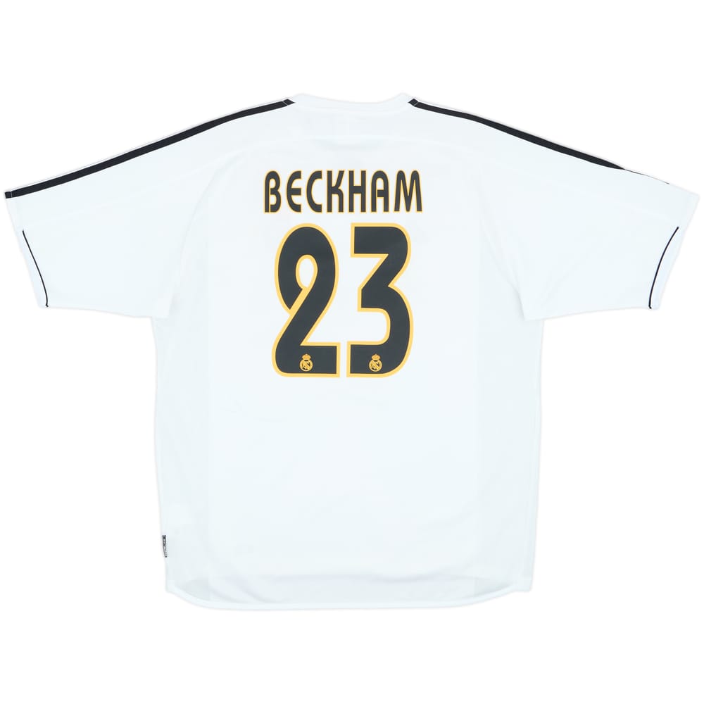 2003-04 Real Madrid Home Shirt Beckham #23 - 7/10 - (L)