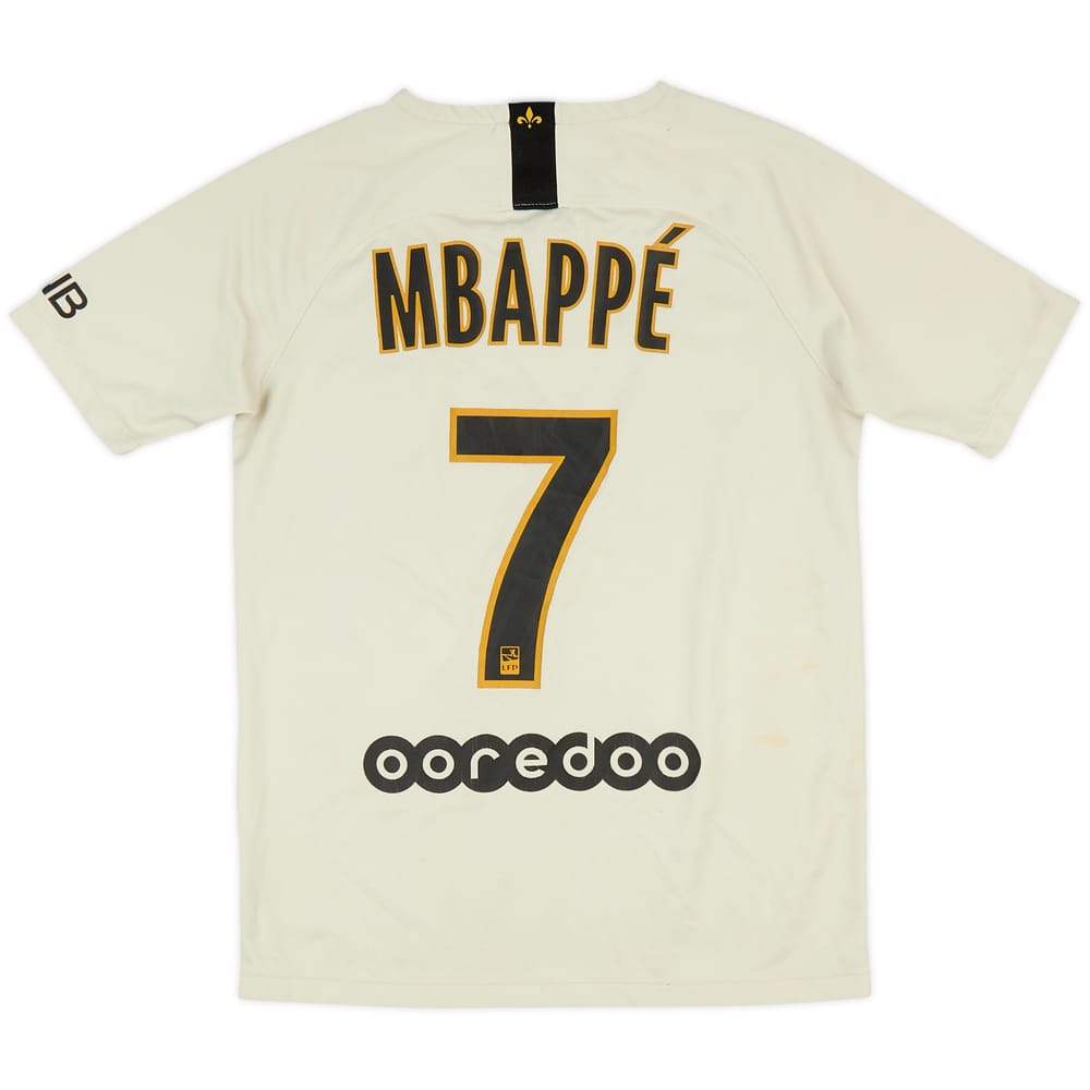 2018-19 Paris Saint-Germain Away Shirt Mbappe #7 - 6/10 - (XL.Boys)