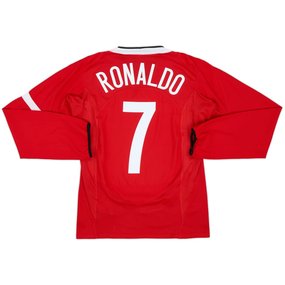 2004-06 Manchester United Home L/S Shirt Ronaldo #7 - 6/10 - (S)