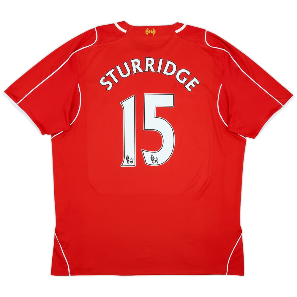 2014-15 Liverpool Home Shirt Sturridge #15 - 7/10 - (XXL)
