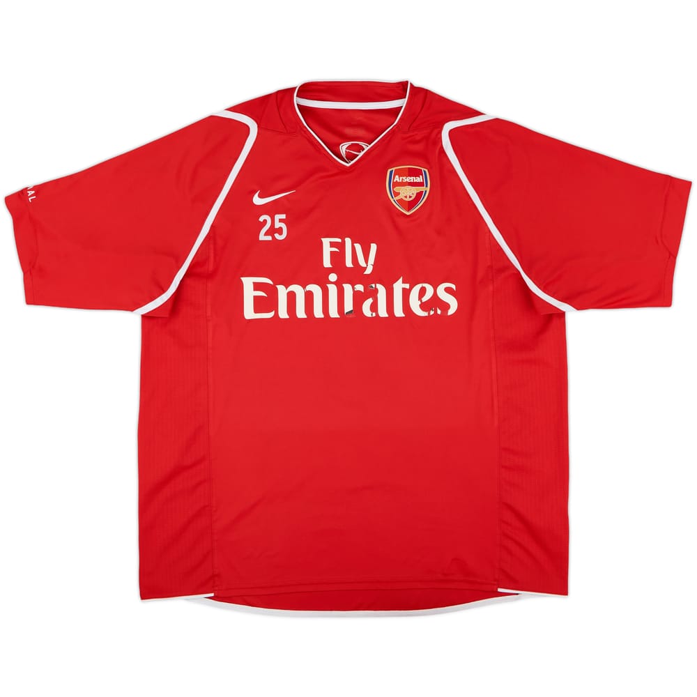 2006-07 Arsenal Player Issue Nike Training Shirt #25 (Adebayor) - 5/10 - (XL)