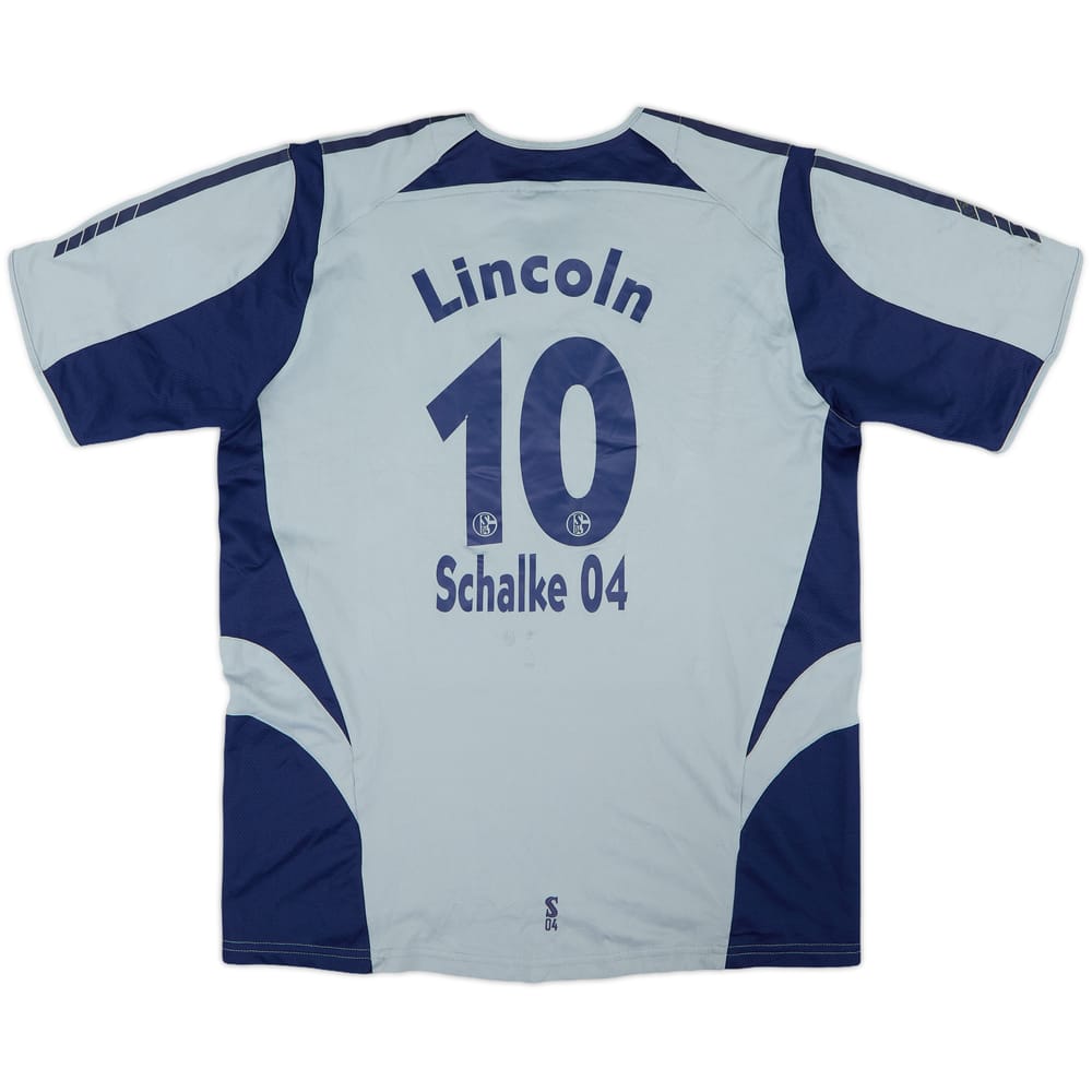 2005-07 Schalke Signed Away Shirt Lincoln #10 - 7/10 - (XL.Boys)