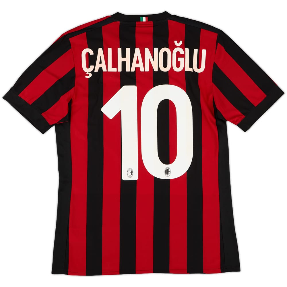 2017-18 AC Milan Home Shirt Calhanoglu #10 - 7/10 - (S)