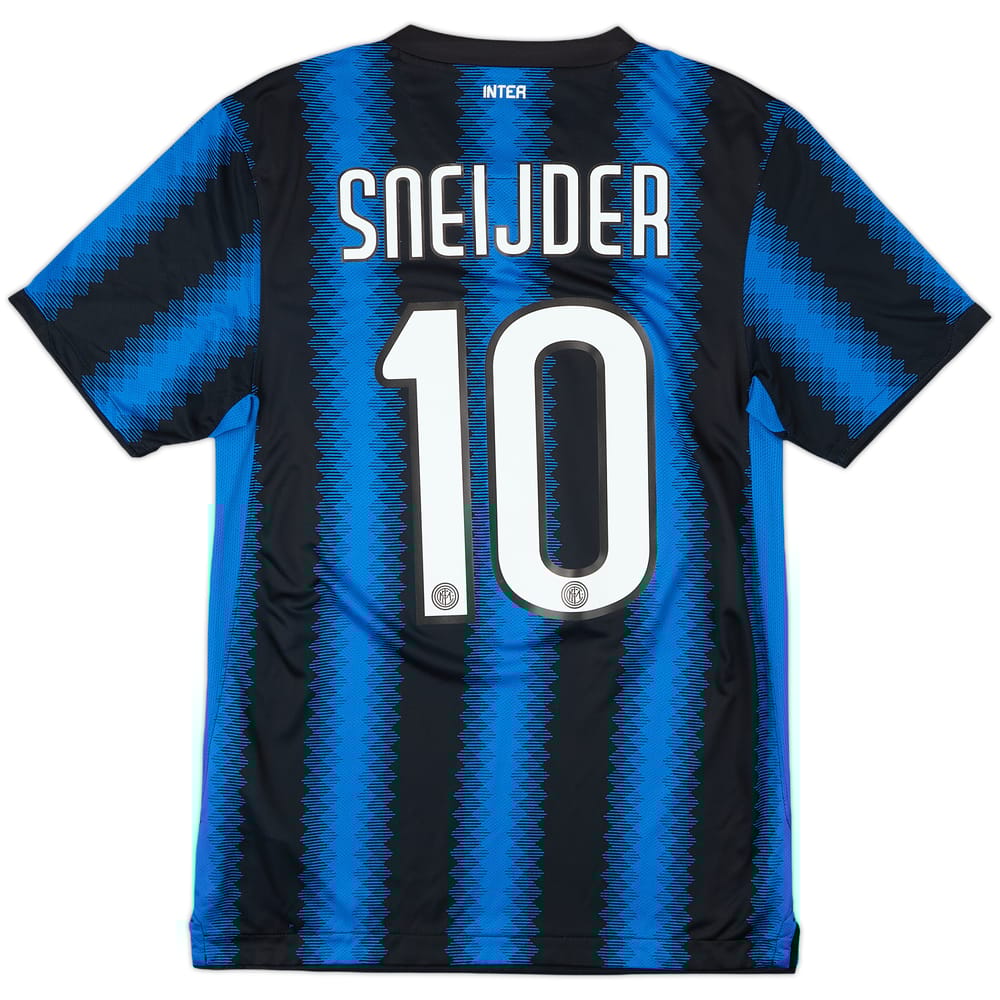 2010-11 Inter Milan Home Shirt Sneijder #10 - 9/10 - (S)