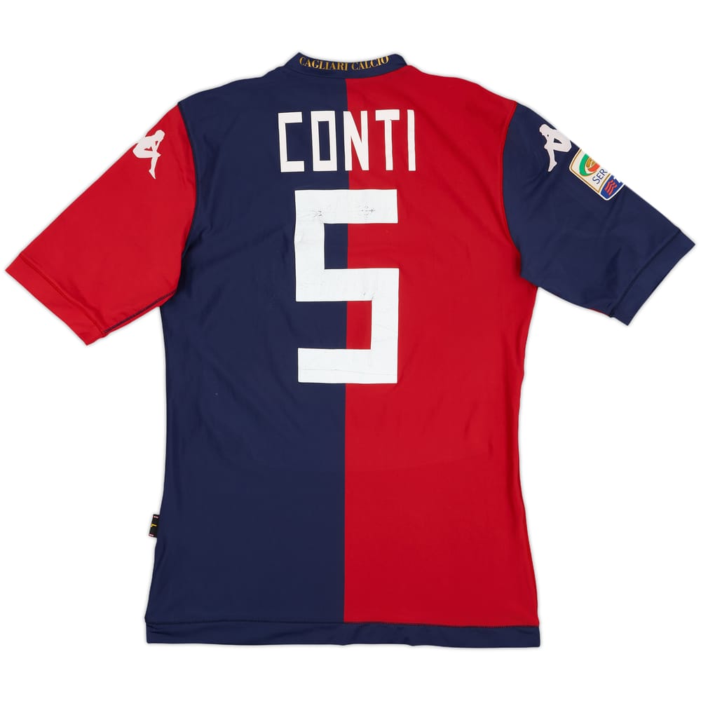 2012-13 Cagliari Home Shirt Conti #5 - 5/10 - (L)