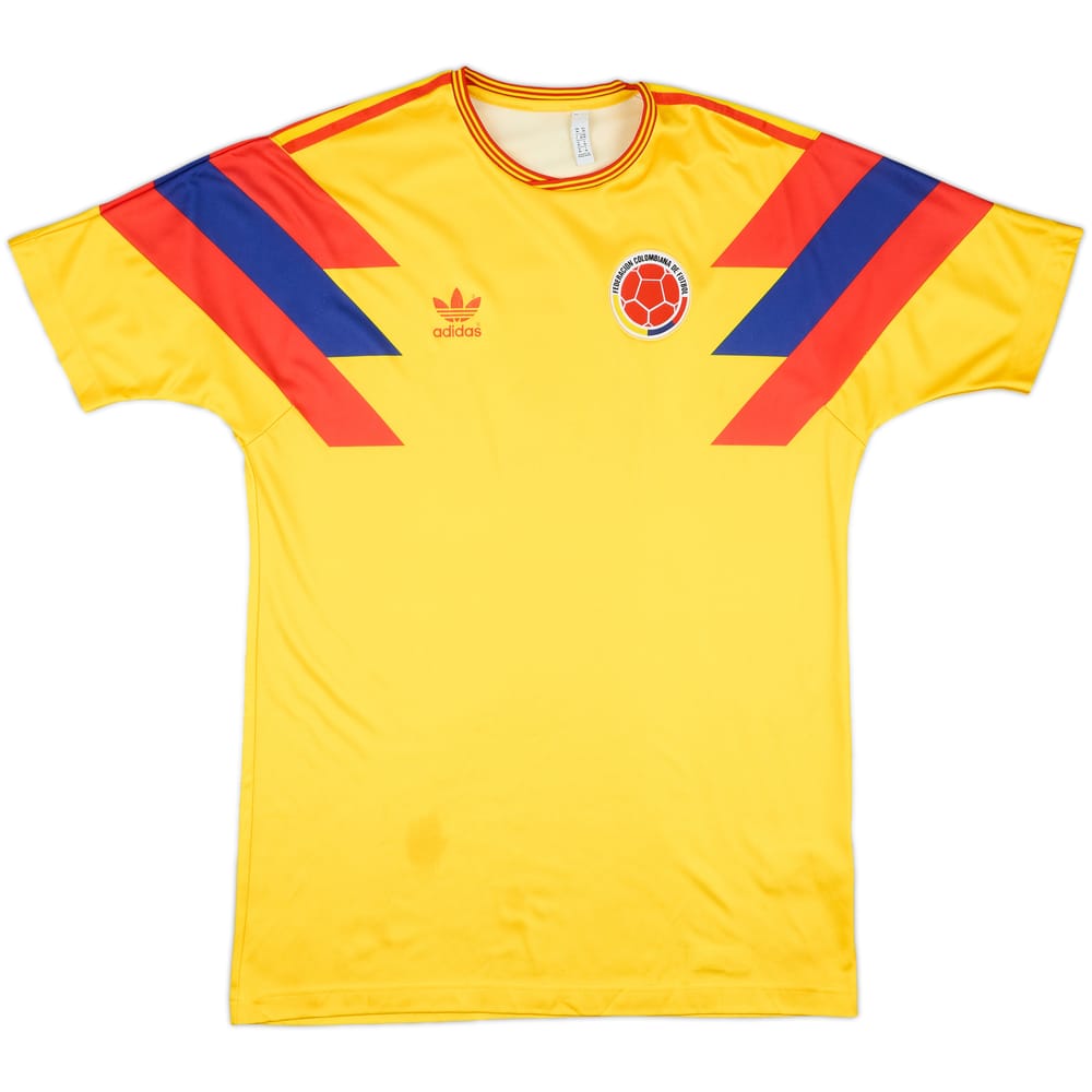 2018 Colombia '1990' Retro Home Shirt #10 - 6/10 - (M)