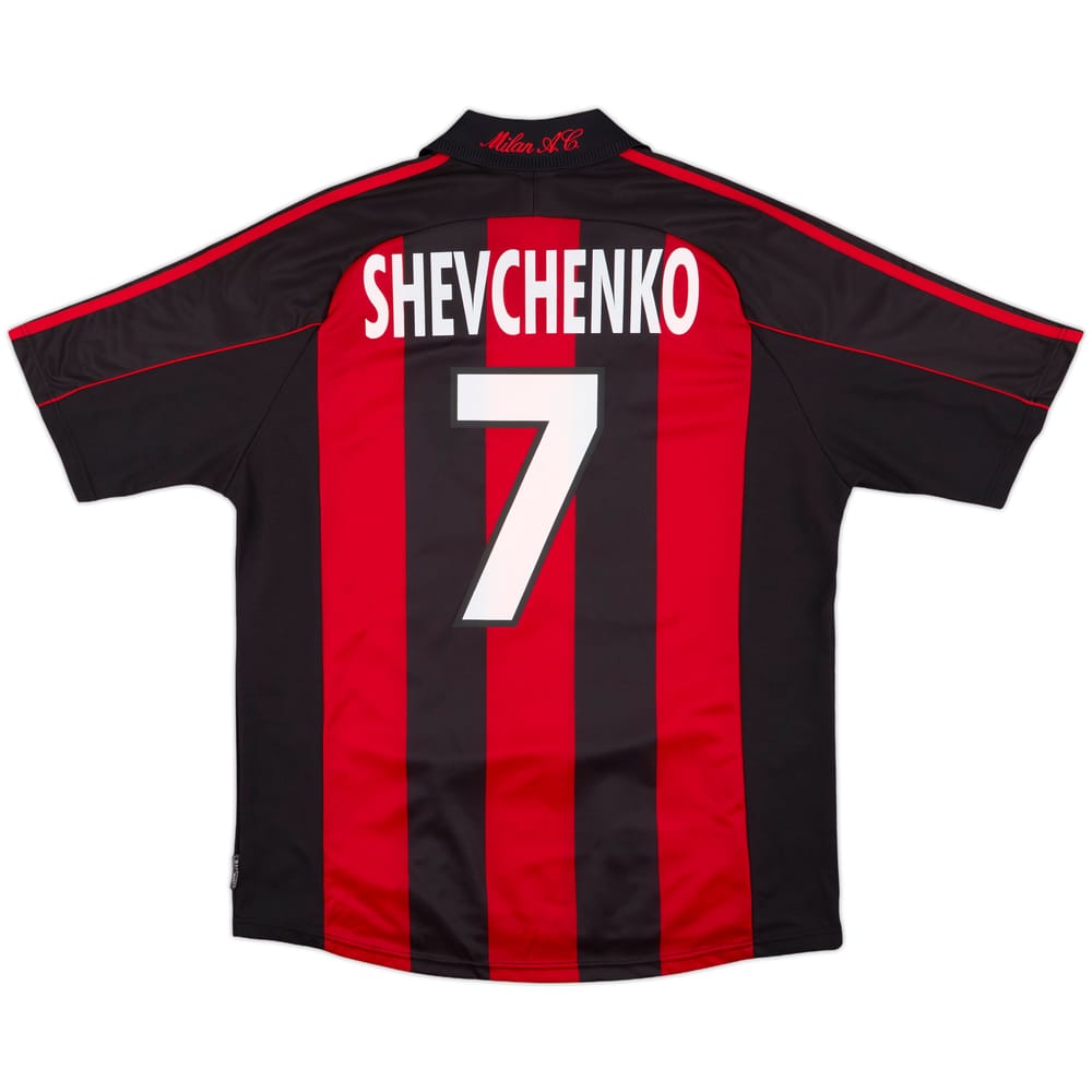 2000-02 AC Milan Home Shirt Shevchenko #7 - 7/10 - (L)