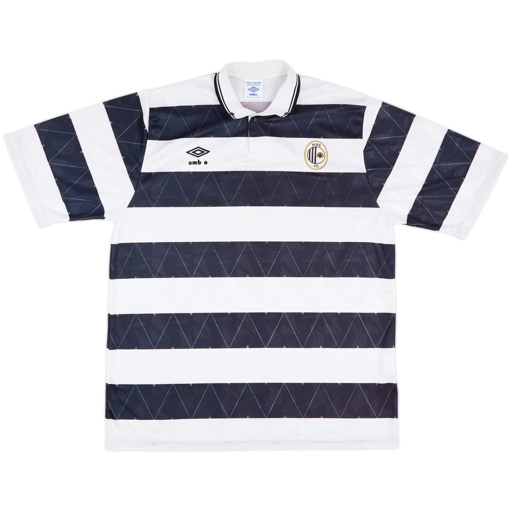 1991-92 Hibernians Home Shirt - 4/10 - (XL)