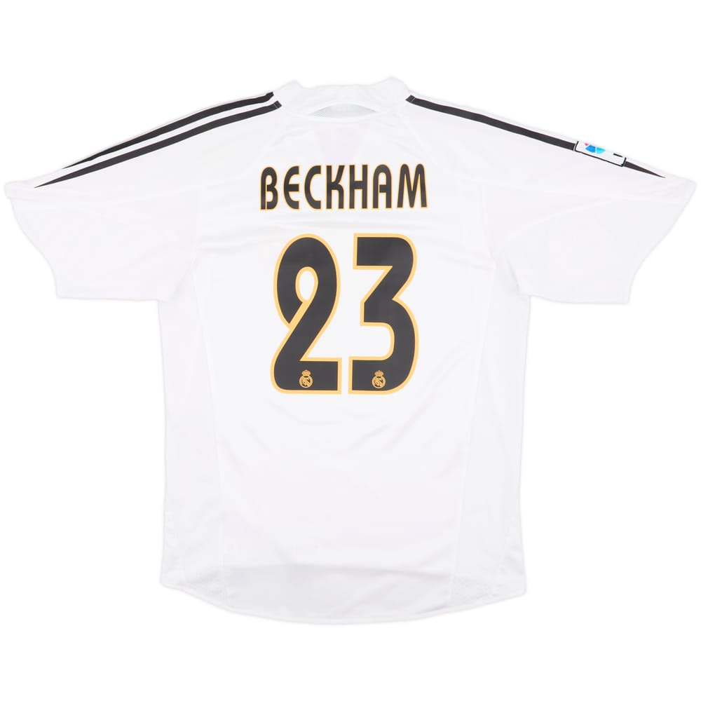 2004-05 Real Madrid Home Shirt Beckham #23 - 8/10 - (M)