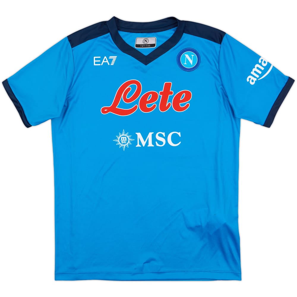 2021-22 Napoli Home Shirt - 10/10 - (L.Boys)