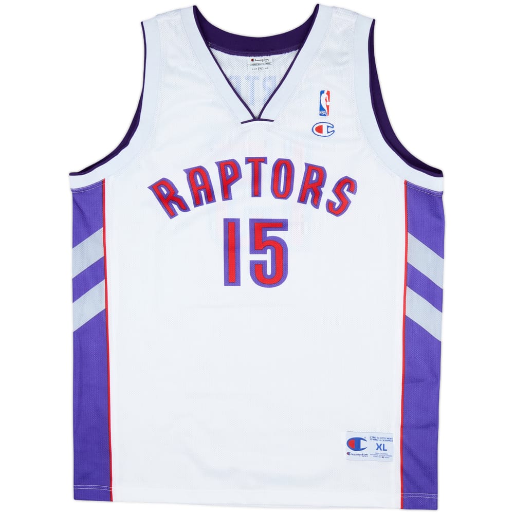 1999-04 Toronto Raptors Carter #15 Champion Home Jersey - 9/10 - (XL)