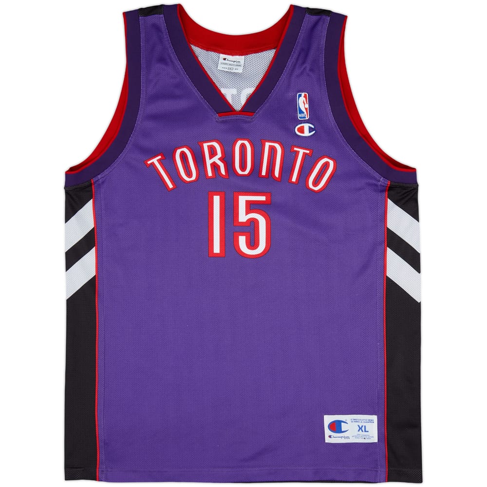 1999-03 Toronto Raptors Carter #15 Champion Away Jersey - 9/10 - (XL)
