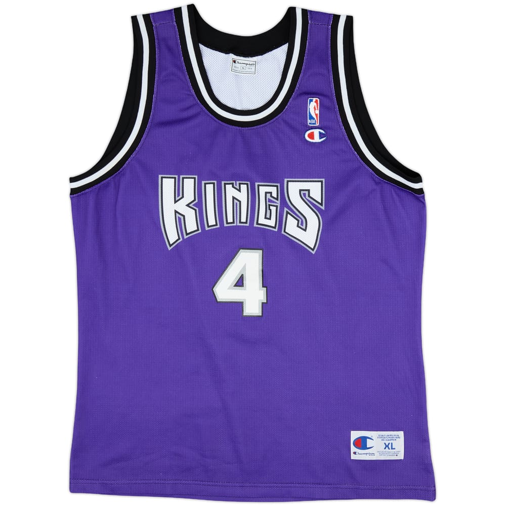 1998-02 Sacramento Kings Webber #4 Champion Alternate Jersey - 8/10 - (XL)