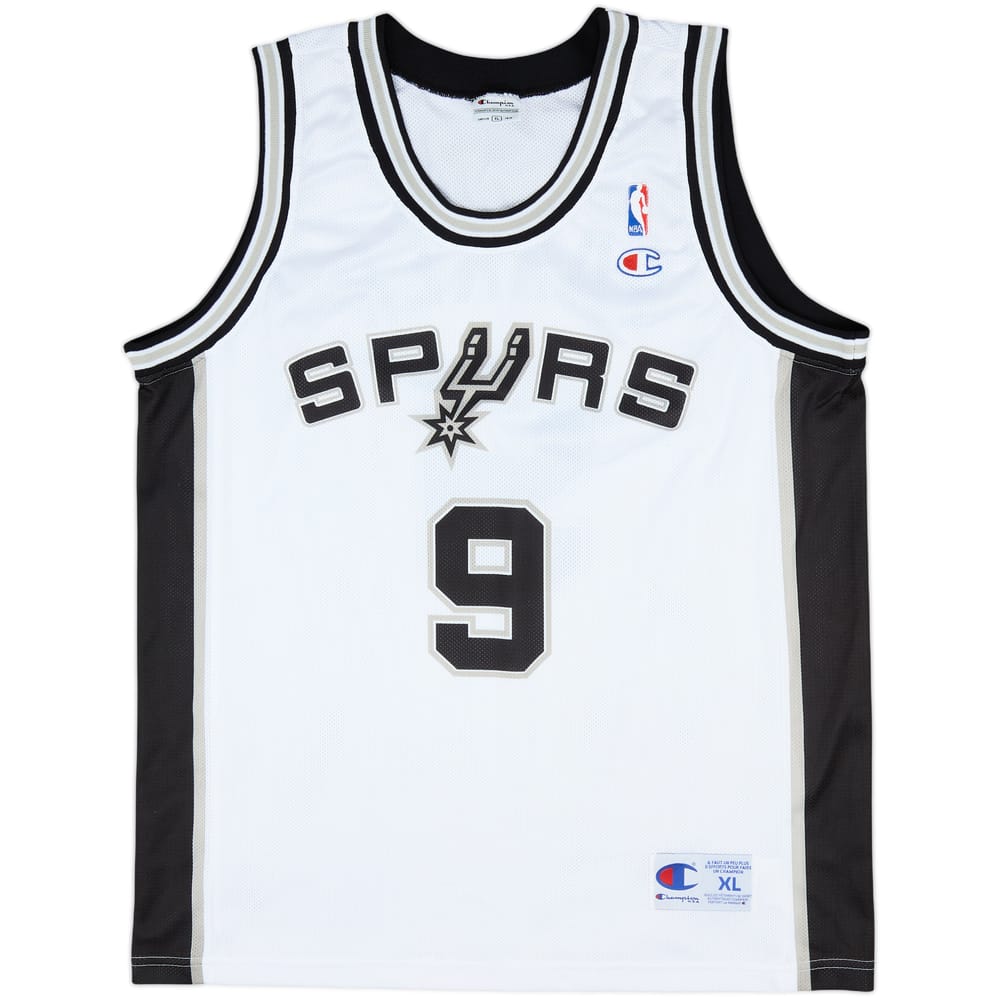 2002-10 San Antonio Spurs Parker #9 Champion Home Jersey - 9/10 - (XL)