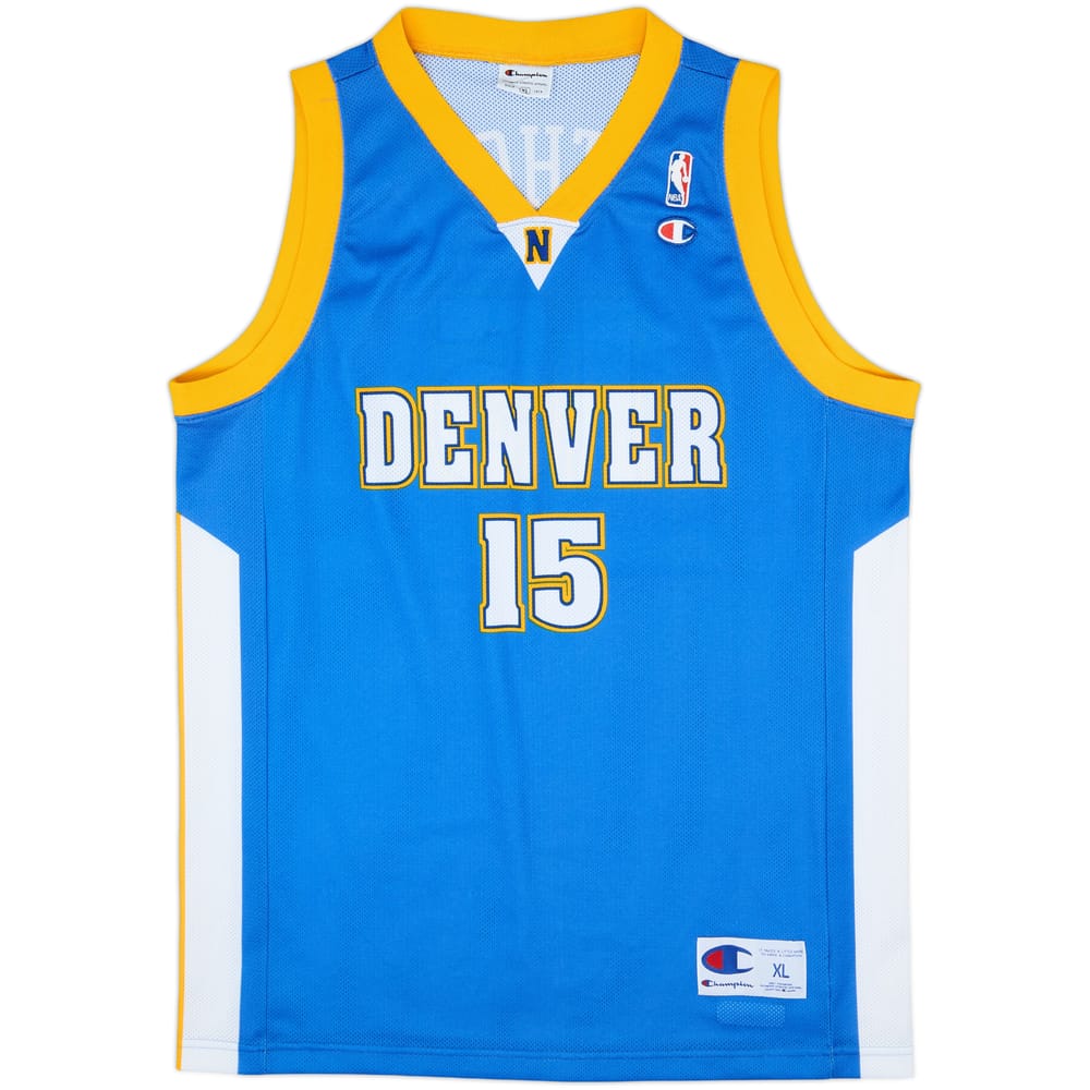 2003-10 Denver Nuggets Anthony #15 Champion Away Jersey - 9/10 - (XL)