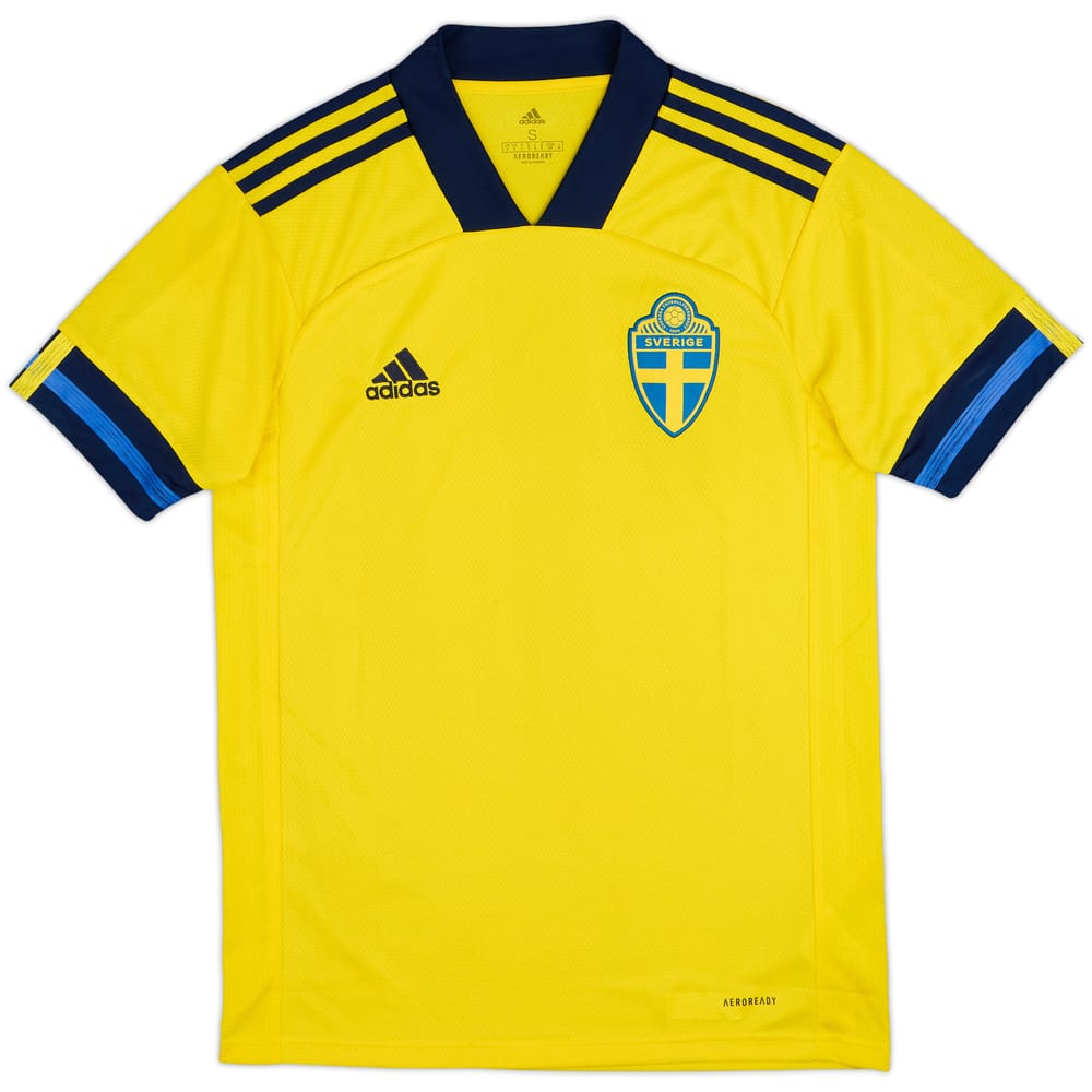 2020-21 Sweden Home Shirt - 9/10 - (S)