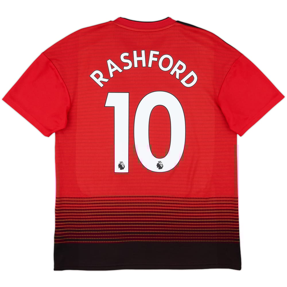 2018-19 Manchester United Home Shirt Rashford #10 - 9/10 - (M)