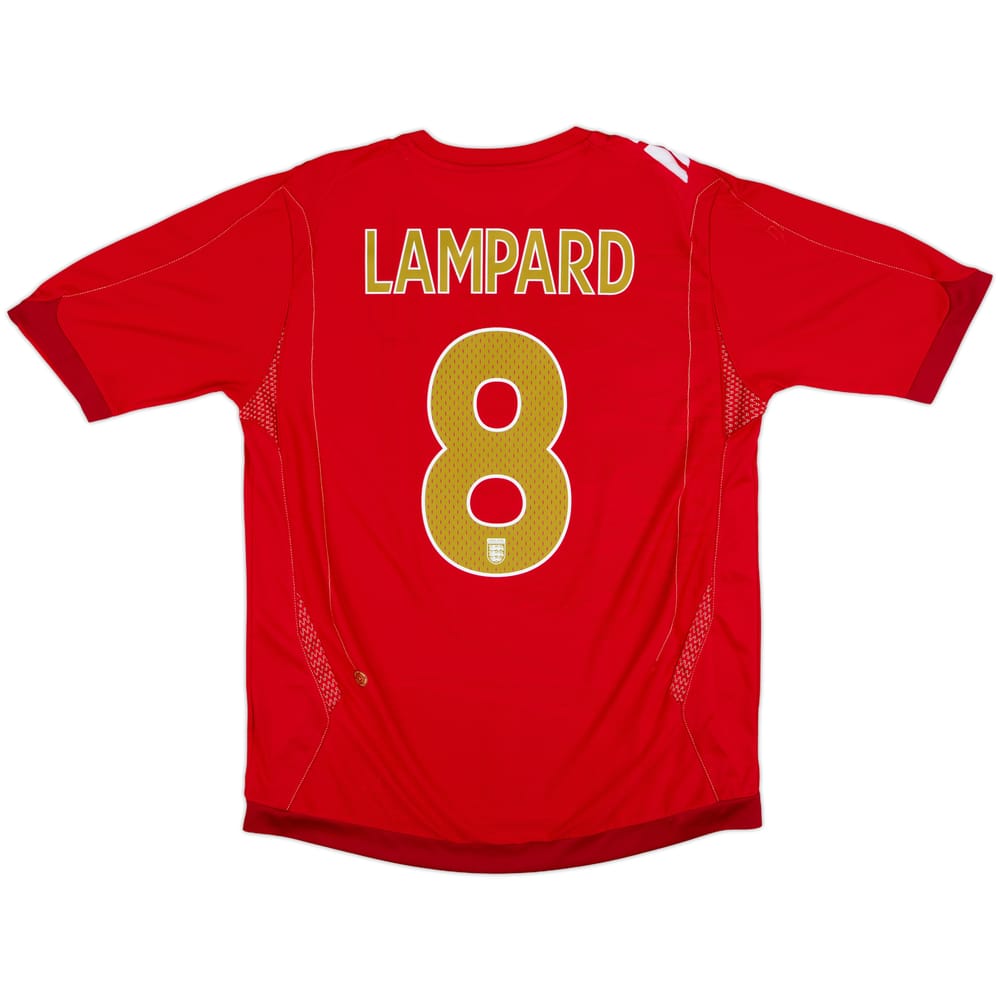 2006-08 England Away Shirt Lampard #8 - 6/10 - (L)