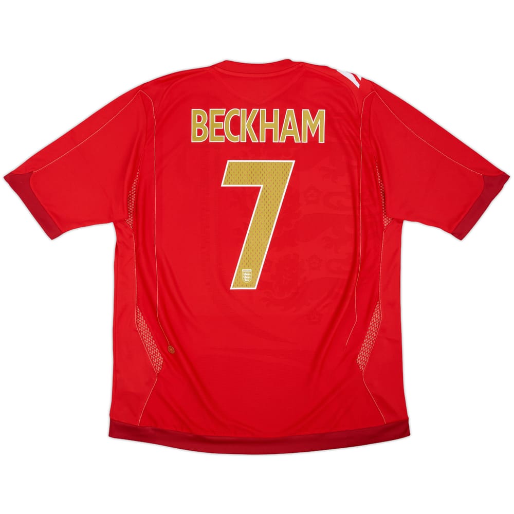 2006-08 England Away Shirt Beckham #7 (XL)